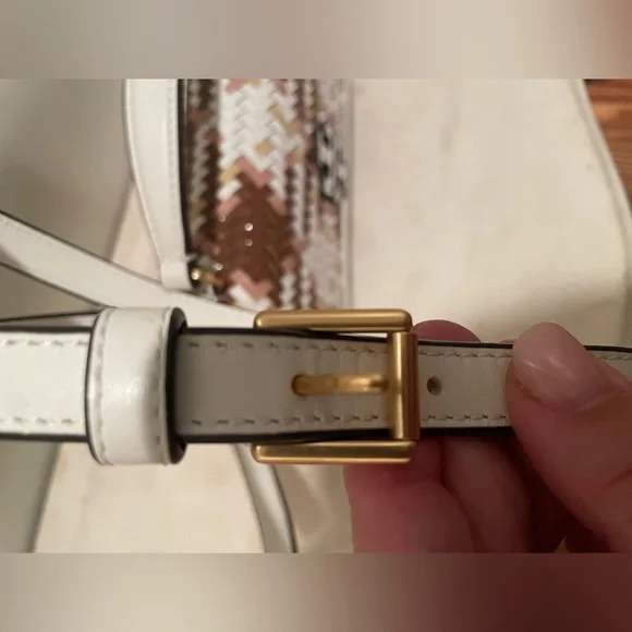 Tory Burch Thea Crossbody in multiwoven leather - Picture 3 of 9